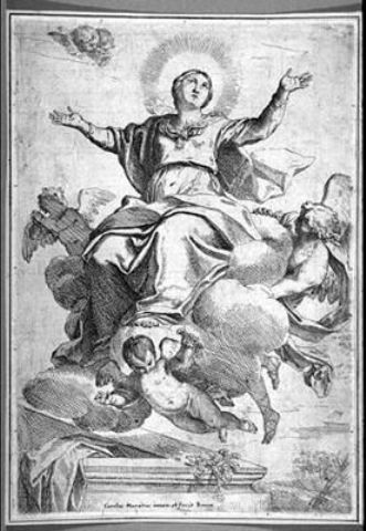 Wikioo.org - The Encyclopedia of Fine Arts - Painting, Artwork by Carlo Maratta - The Assumption of the Virgin
