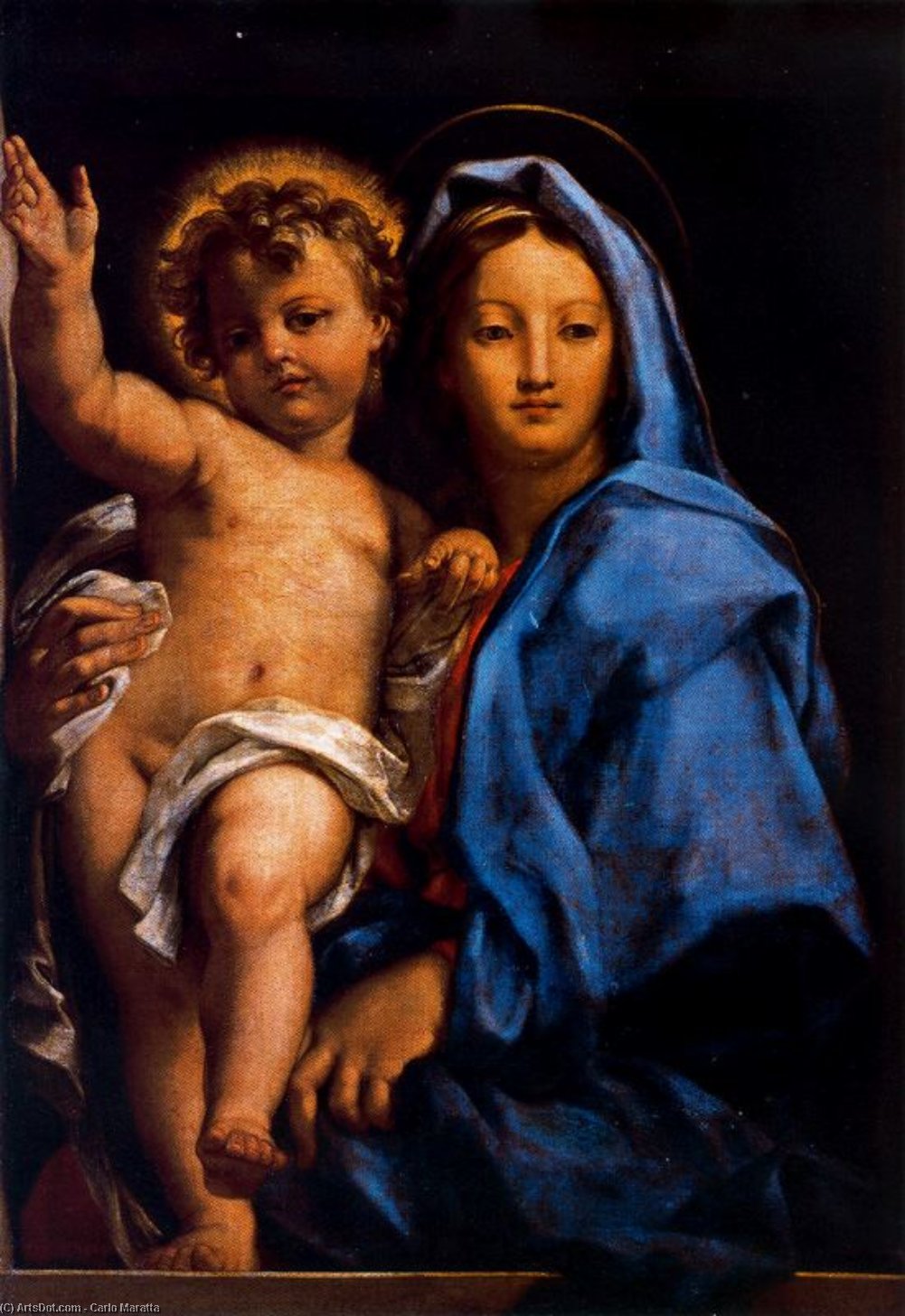 Wikioo.org - The Encyclopedia of Fine Arts - Painting, Artwork by Carlo Maratta - The Virgin and Child