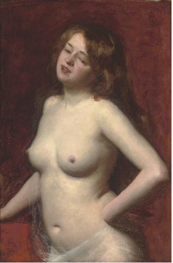 WikiOO.org - Encyclopedia of Fine Arts - Målning, konstverk Carolus-Duran (Charles-Auguste-Emile Durand) - Female nude