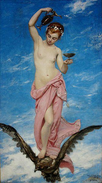 WikiOO.org - Encyclopedia of Fine Arts - Målning, konstverk Carolus-Duran (Charles-Auguste-Emile Durand) - Hébé