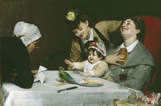 WikiOO.org - Encyclopedia of Fine Arts - Schilderen, Artwork Carolus-Duran (Charles-Auguste-Emile Durand) - Merrymakers