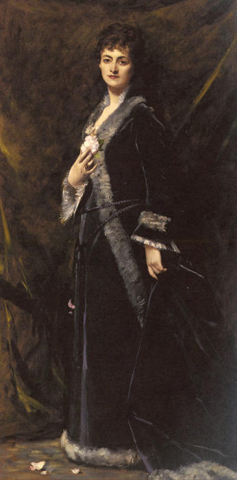 WikiOO.org - Encyclopedia of Fine Arts - Lukisan, Artwork Carolus-Duran (Charles-Auguste-Emile Durand) - Portrait of Helena Modjeska Chlapowski