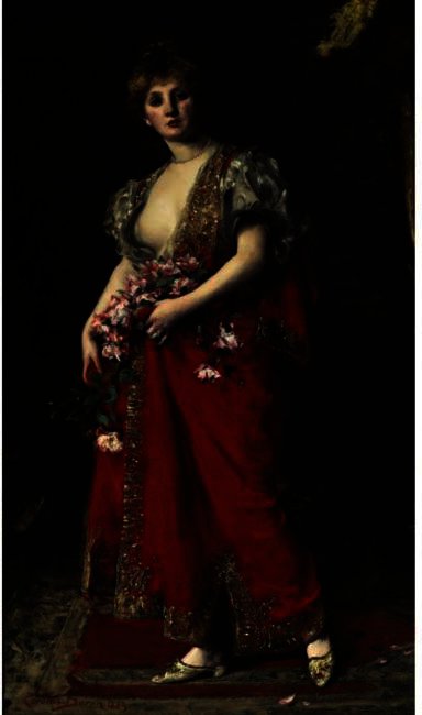 Wikioo.org - The Encyclopedia of Fine Arts - Painting, Artwork by Carolus-Duran (Charles-Auguste-Emile Durand) - The doughter of the emir