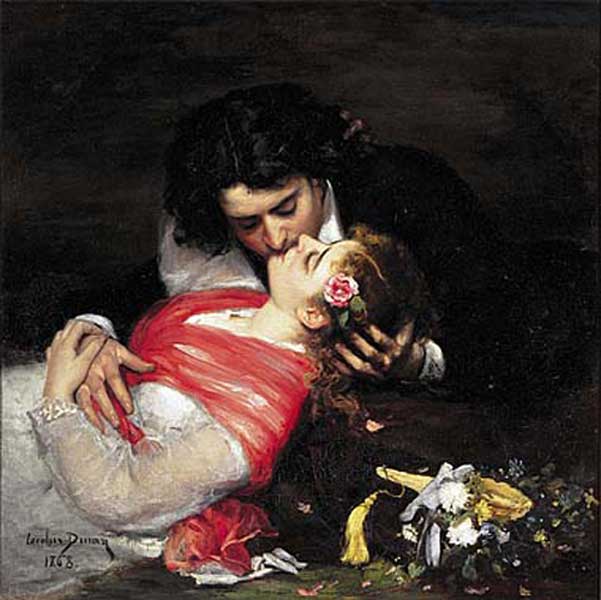 Wikioo.org – La Enciclopedia de las Bellas Artes - Pintura, Obras de arte de Carolus-Duran (Charles-Auguste-Emile Durand) - El beso