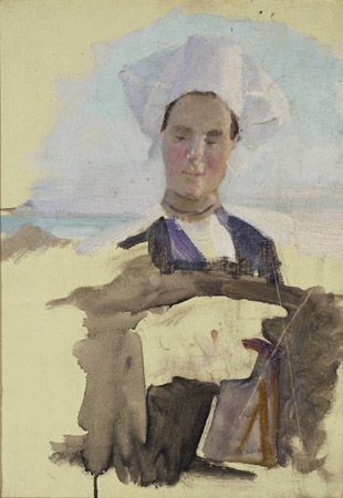 WikiOO.org - Εγκυκλοπαίδεια Καλών Τεχνών - Ζωγραφική, έργα τέχνης Cecilia Beaux - A Breton Woman