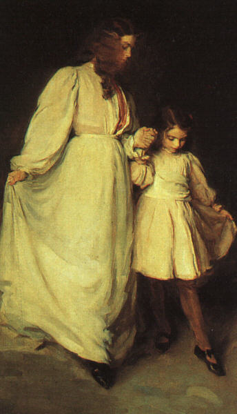 Wikioo.org - The Encyclopedia of Fine Arts - Painting, Artwork by Cecilia Beaux - Dorothea and Francesca