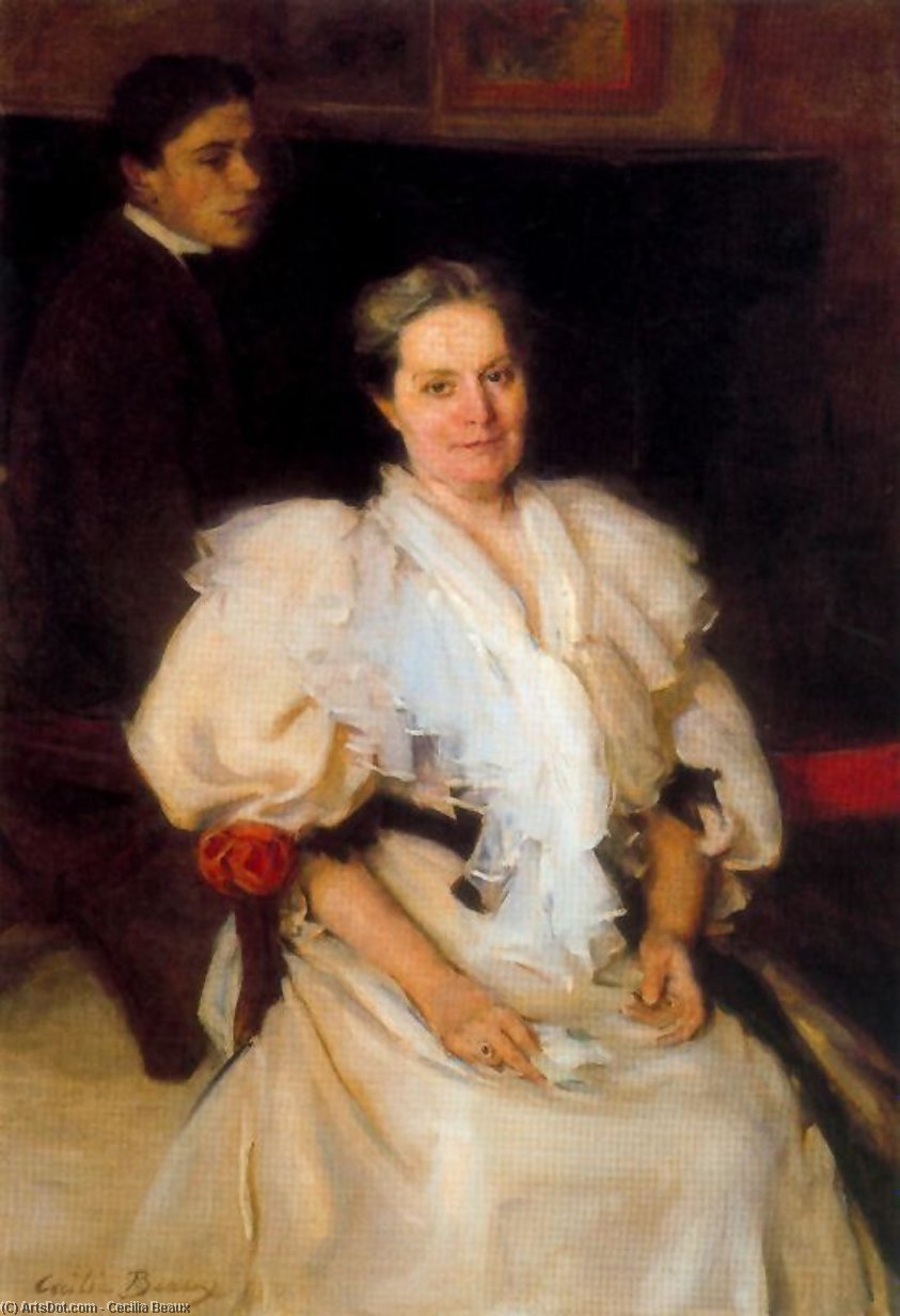 WikiOO.org – 美術百科全書 - 繪畫，作品 Cecilia Beaux - 母亲  和  儿子