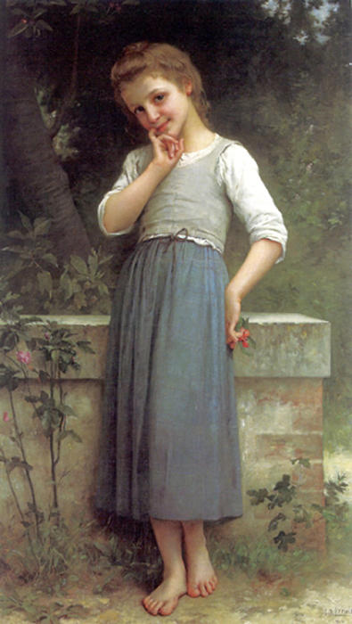 WikiOO.org - Encyclopedia of Fine Arts - Maľba, Artwork Charles Amable Lenoir - The Cherry Picker