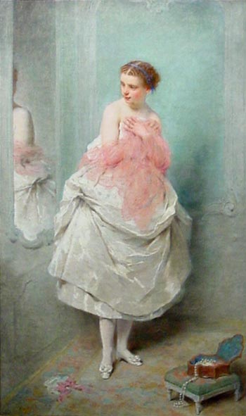 Wikioo.org - The Encyclopedia of Fine Arts - Painting, Artwork by Charles Chaplin - Avant le bal