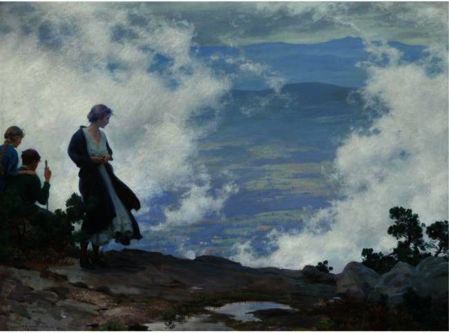 Wikioo.org – L'Encyclopédie des Beaux Arts - Peinture, Oeuvre de Charles Courtney Curran - Après la tempête