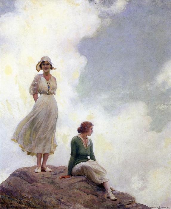 Wikioo.org - The Encyclopedia of Fine Arts - Painting, Artwork by Charles Courtney Curran - The Boulder