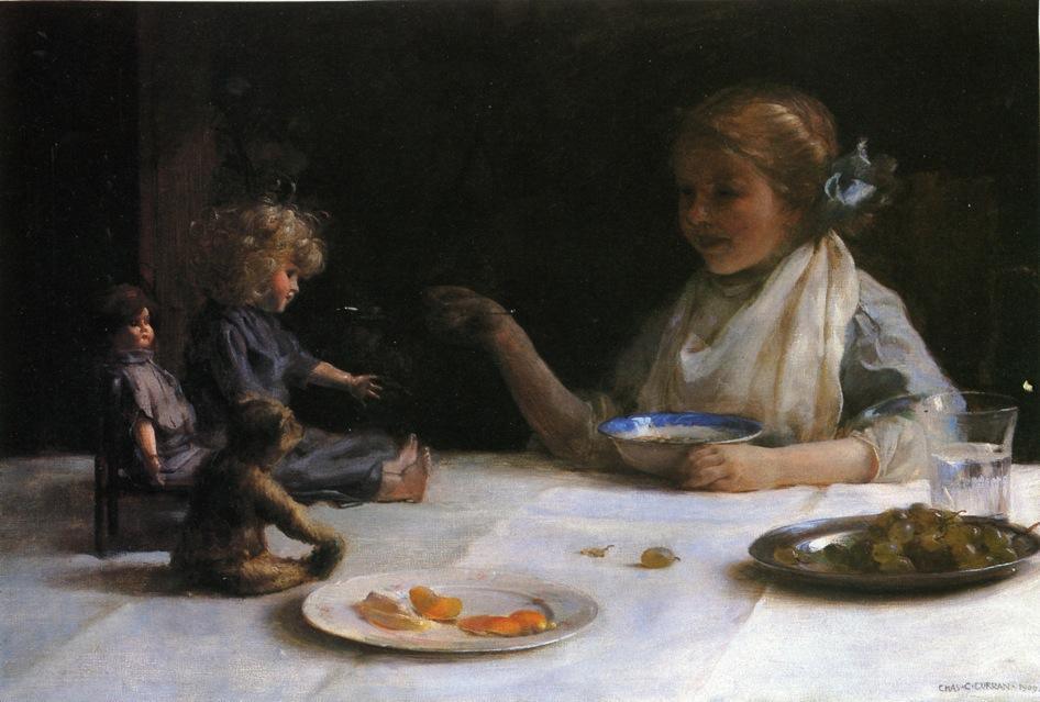 Wikioo.org - The Encyclopedia of Fine Arts - Painting, Artwork by Charles Courtney Curran - The Breakfast Party