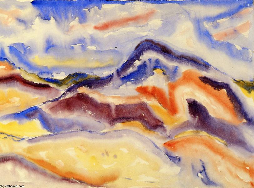 Wikioo.org - สารานุกรมวิจิตรศิลป์ - จิตรกรรม Charles Demuth - Abstract Landscape