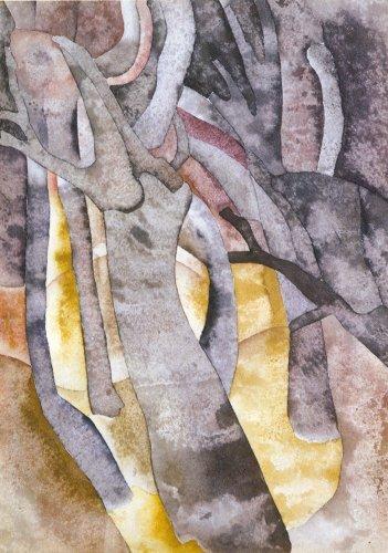 WikiOO.org - Encyclopedia of Fine Arts - Maľba, Artwork Charles Demuth - Charles Demuth - Tree Forms 1916 - Approximate ...