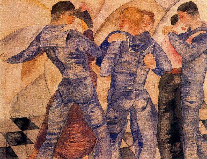 Wikioo.org - The Encyclopedia of Fine Arts - Painting, Artwork by Charles Demuth - Dancing sailors