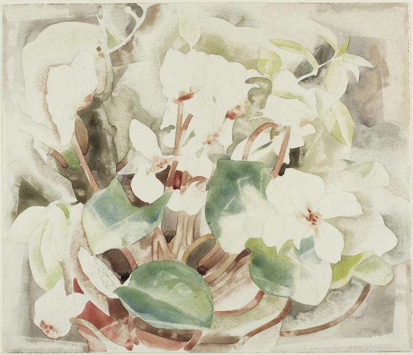Wikioo.org - The Encyclopedia of Fine Arts - Painting, Artwork by Charles Demuth - Flowers (Cyclamen)