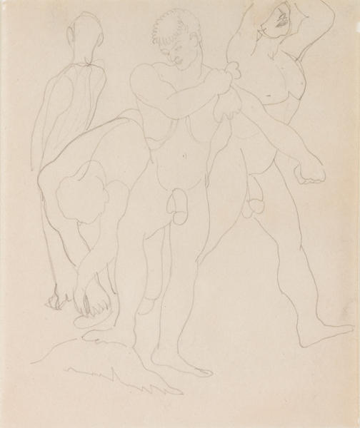WikiOO.org - Енциклопедия за изящни изкуства - Живопис, Произведения на изкуството Charles Demuth - Four Male Nudes