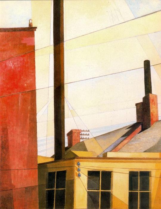 Wikioo.org - สารานุกรมวิจิตรศิลป์ - จิตรกรรม Charles Demuth - From the garden of the Château