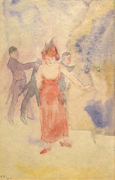 Wikioo.org - สารานุกรมวิจิตรศิลป์ - จิตรกรรม Charles Demuth - Girl in Red