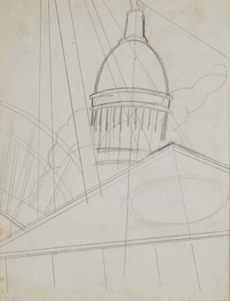 Wikioo.org - The Encyclopedia of Fine Arts - Painting, Artwork by Charles Demuth - Lancaster County Courthouse