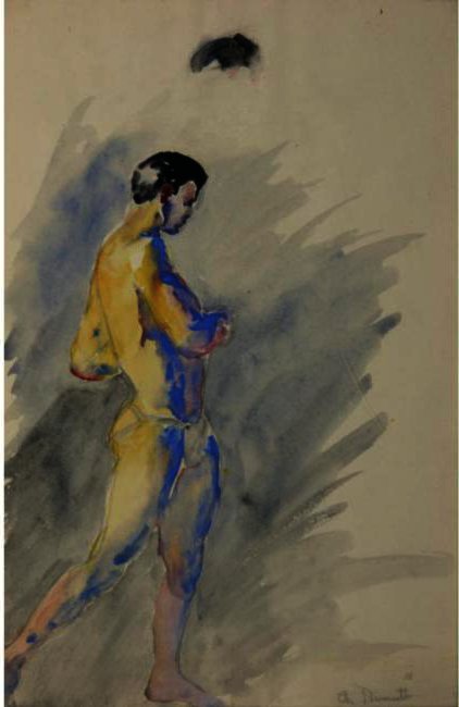 WikiOO.org - Encyclopedia of Fine Arts - Maalaus, taideteos Charles Demuth - MALE ATHLETE