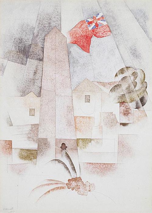 Wikioo.org - The Encyclopedia of Fine Arts - Painting, Artwork by Charles Demuth - Monument, Bermuda