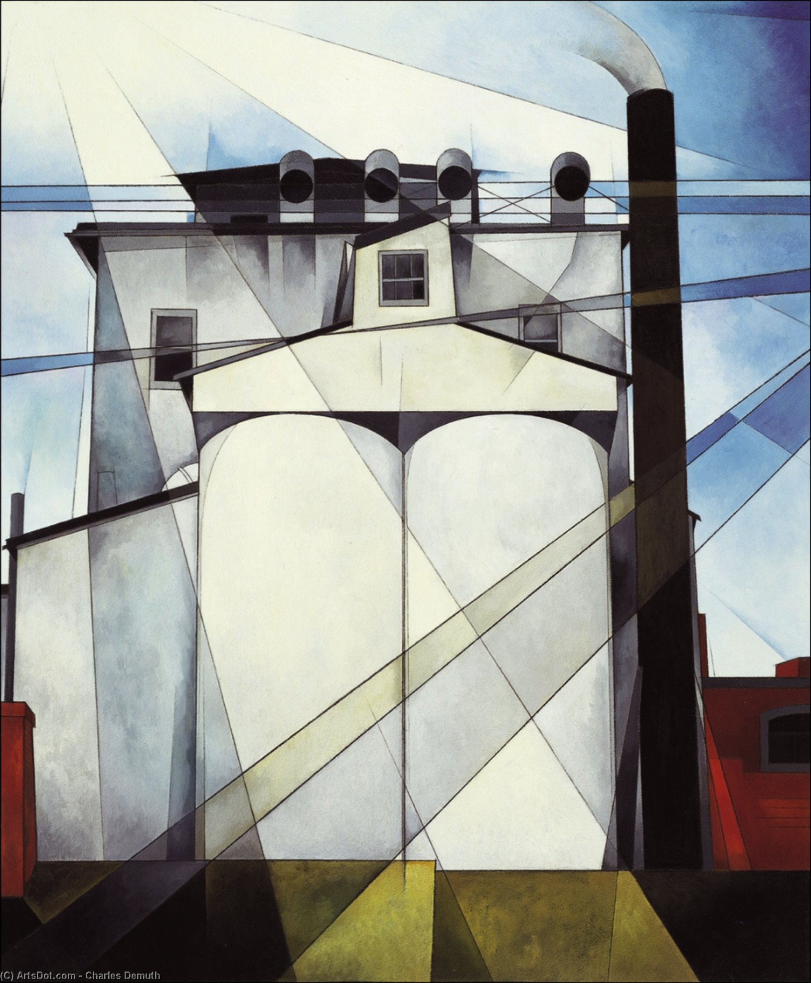 Wikioo.org - The Encyclopedia of Fine Arts - Painting, Artwork by Charles Demuth - My Egypt 1