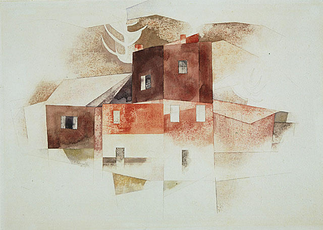 Wikioo.org - The Encyclopedia of Fine Arts - Painting, Artwork by Charles Demuth - Old Houses