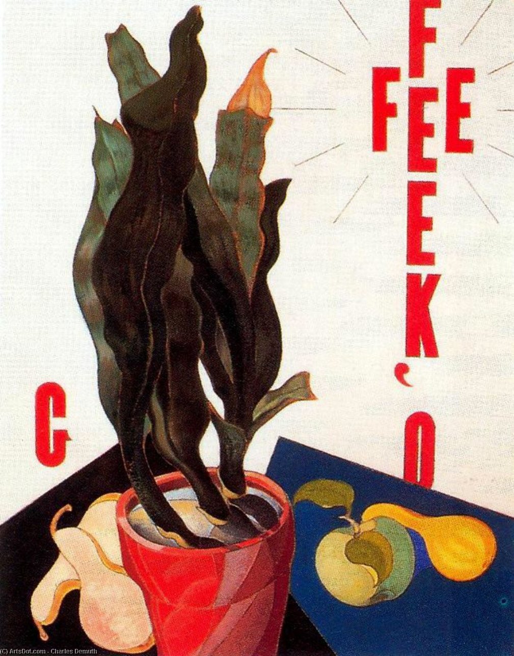 Wikioo.org - The Encyclopedia of Fine Arts - Painting, Artwork by Charles Demuth - Portrait Georgia O' keeffe