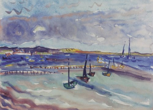 WikiOO.org - Енциклопедия за изящни изкуства - Живопис, Произведения на изкуството Charles Demuth - The Bay Provincetown
