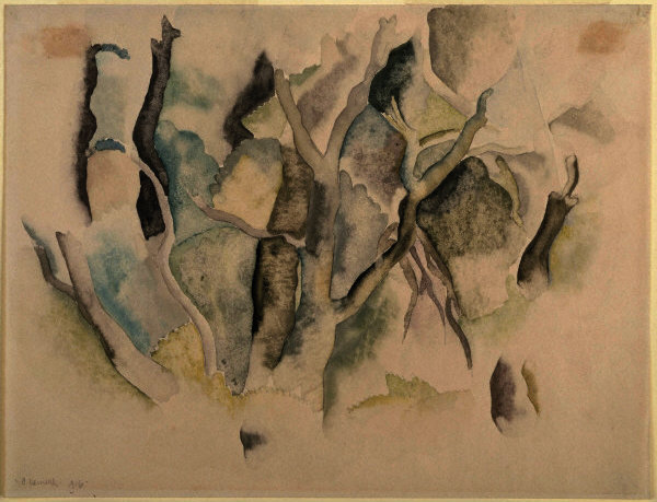 Wikioo.org - สารานุกรมวิจิตรศิลป์ - จิตรกรรม Charles Demuth - Trees, No. 2