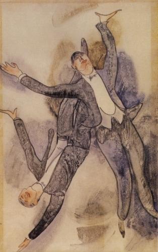 WikiOO.org - Енциклопедия за изящни изкуства - Живопис, Произведения на изкуството Charles Demuth - Two Acrobats