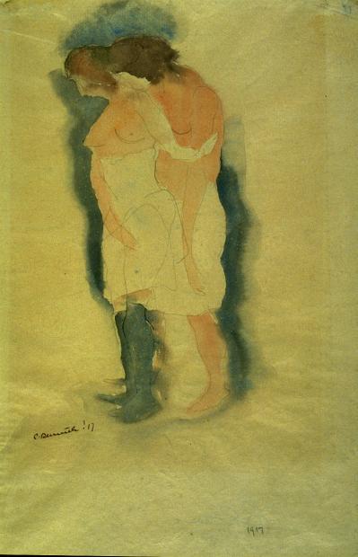 WikiOO.org - Encyclopedia of Fine Arts - Maľba, Artwork Charles Demuth - Two Figures