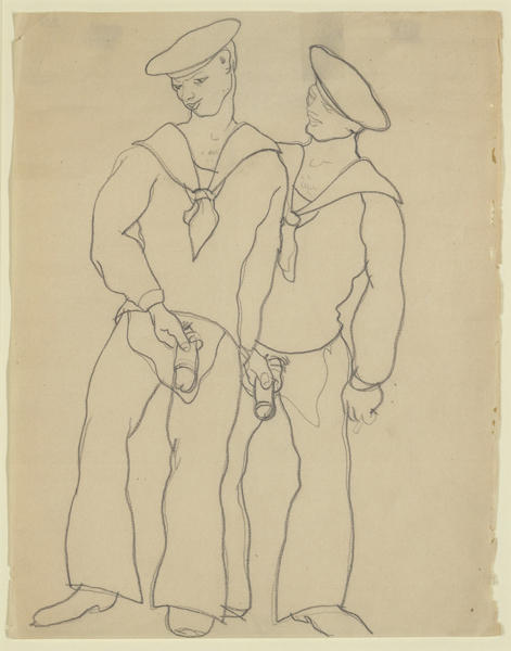 WikiOO.org - Encyclopedia of Fine Arts - Maľba, Artwork Charles Demuth - Two Sailors