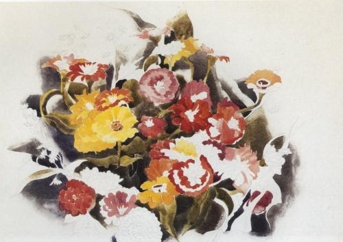 Wikioo.org - The Encyclopedia of Fine Arts - Painting, Artwork by Charles Demuth - Zinnias 1