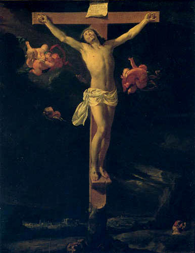 Wikioo.org - สารานุกรมวิจิตรศิลป์ - จิตรกรรม Charles Le Brun - Crucified Christ