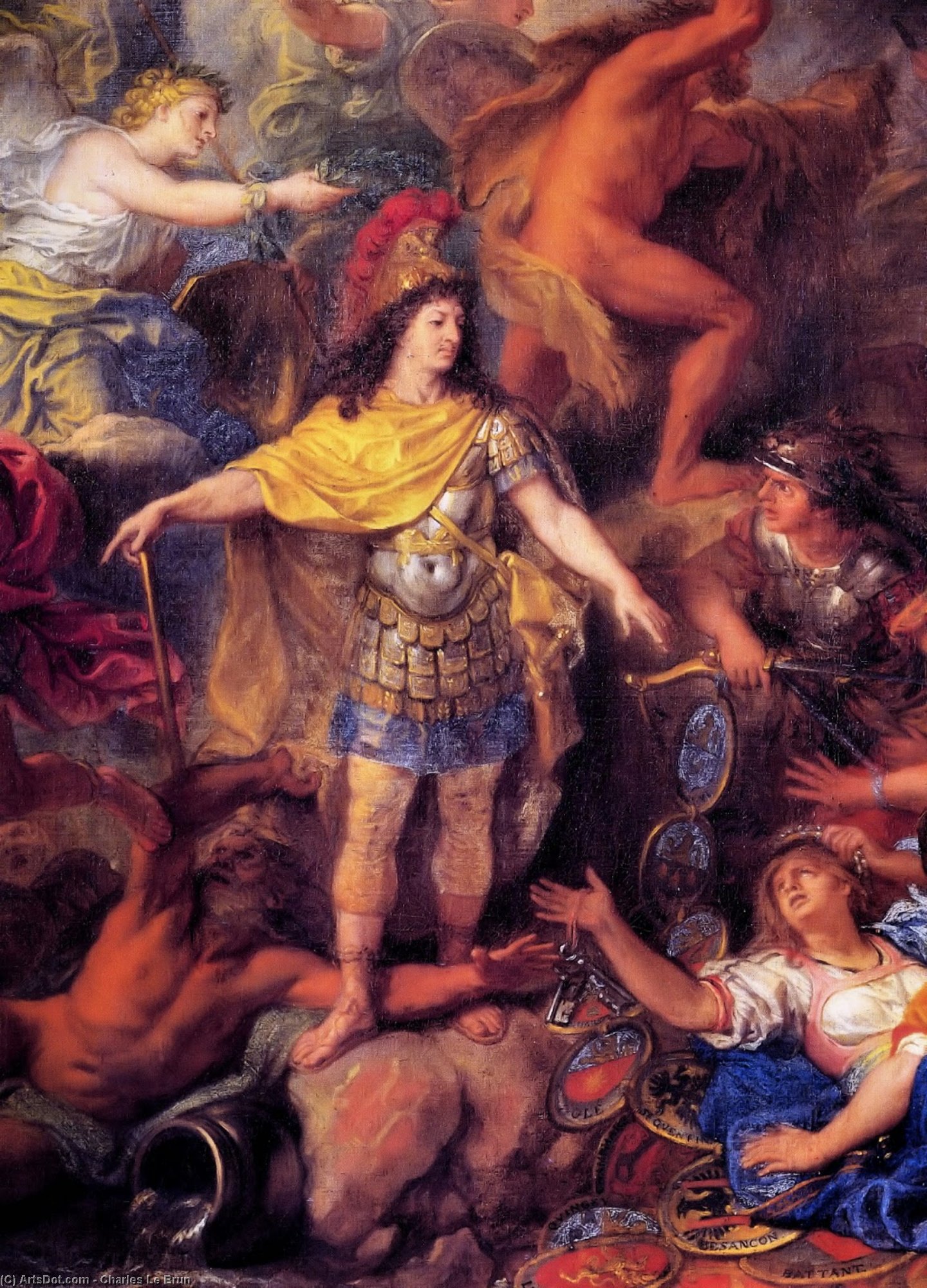 Wikioo.org – La Enciclopedia de las Bellas Artes - Pintura, Obras de arte de Charles Le Brun - Luis XIV 1
