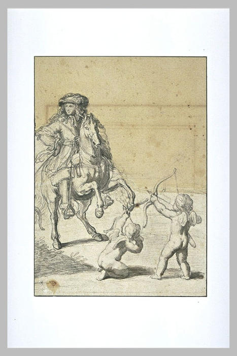 Wikioo.org - Bách khoa toàn thư về mỹ thuật - Vẽ tranh, Tác phẩm nghệ thuật Charles Le Brun - Louis XIV et deux amours