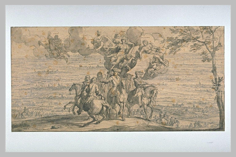Wikioo.org - The Encyclopedia of Fine Arts - Painting, Artwork by Charles Le Brun - Ouverture de la campagne de 1672