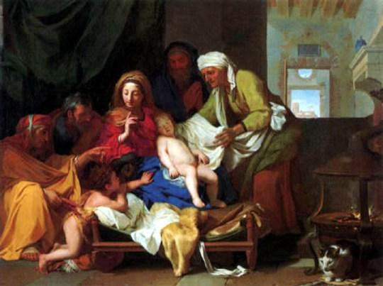 Wikioo.org - The Encyclopedia of Fine Arts - Painting, Artwork by Charles Le Brun - The sleeping child Jesus