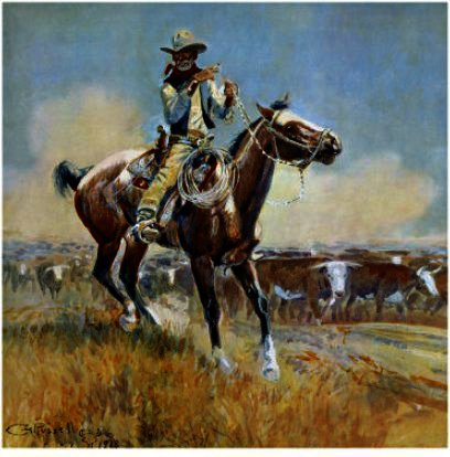 Wikioo.org – La Enciclopedia de las Bellas Artes - Pintura, Obras de arte de Charles Marion Russell - Carne para los luchadores