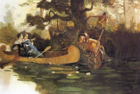 Wikioo.org - The Encyclopedia of Fine Arts - Painting, Artwork by Charles Marion Russell - Lauras Capture By The Indians