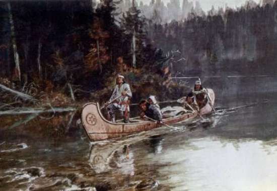 WikiOO.org - Енциклопедія образотворчого мистецтва - Живопис, Картини
 Charles Marion Russell - On the Flathead