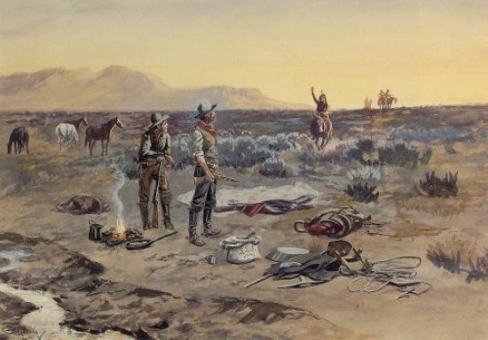 Wikioo.org - The Encyclopedia of Fine Arts - Painting, Artwork by Charles Marion Russell - The Prospectors