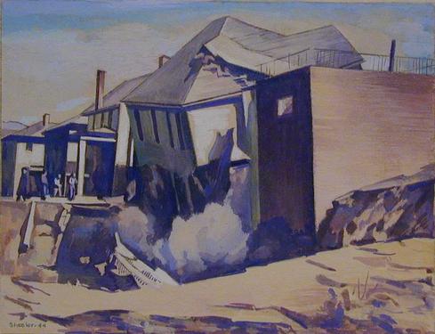 Wikioo.org - The Encyclopedia of Fine Arts - Painting, Artwork by Charles Rettew Sheeler Junior - Catastrophe #1