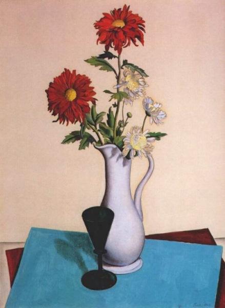 WikiOO.org - Encyclopedia of Fine Arts - Maľba, Artwork Charles Rettew Sheeler Junior - Chrysanthemums