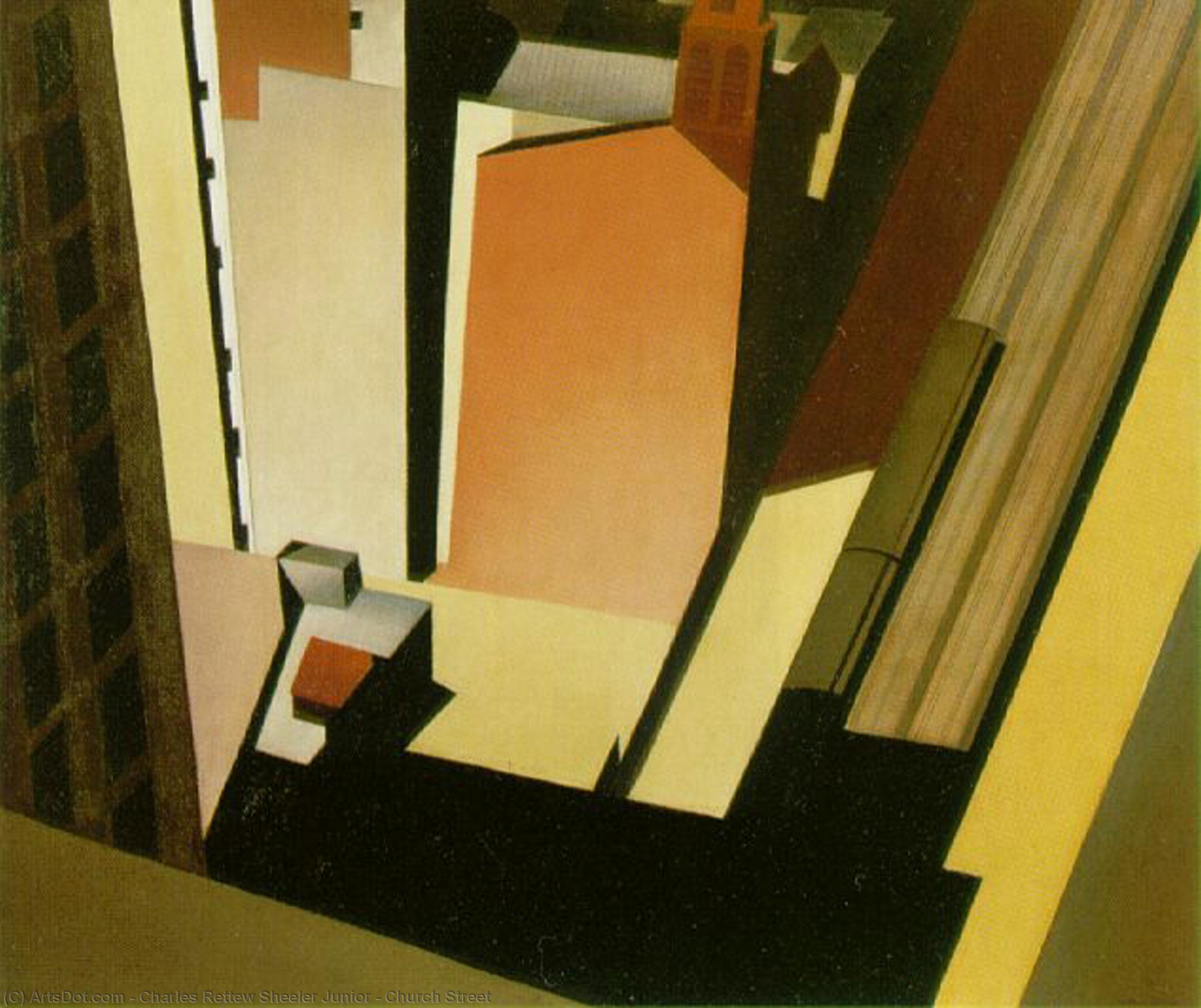 Wikioo.org - The Encyclopedia of Fine Arts - Painting, Artwork by Charles Rettew Sheeler Junior - Church Street