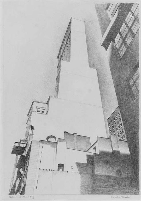 WikiOO.org - Енциклопедия за изящни изкуства - Живопис, Произведения на изкуството Charles Rettew Sheeler Junior - Delmonico Building 4
