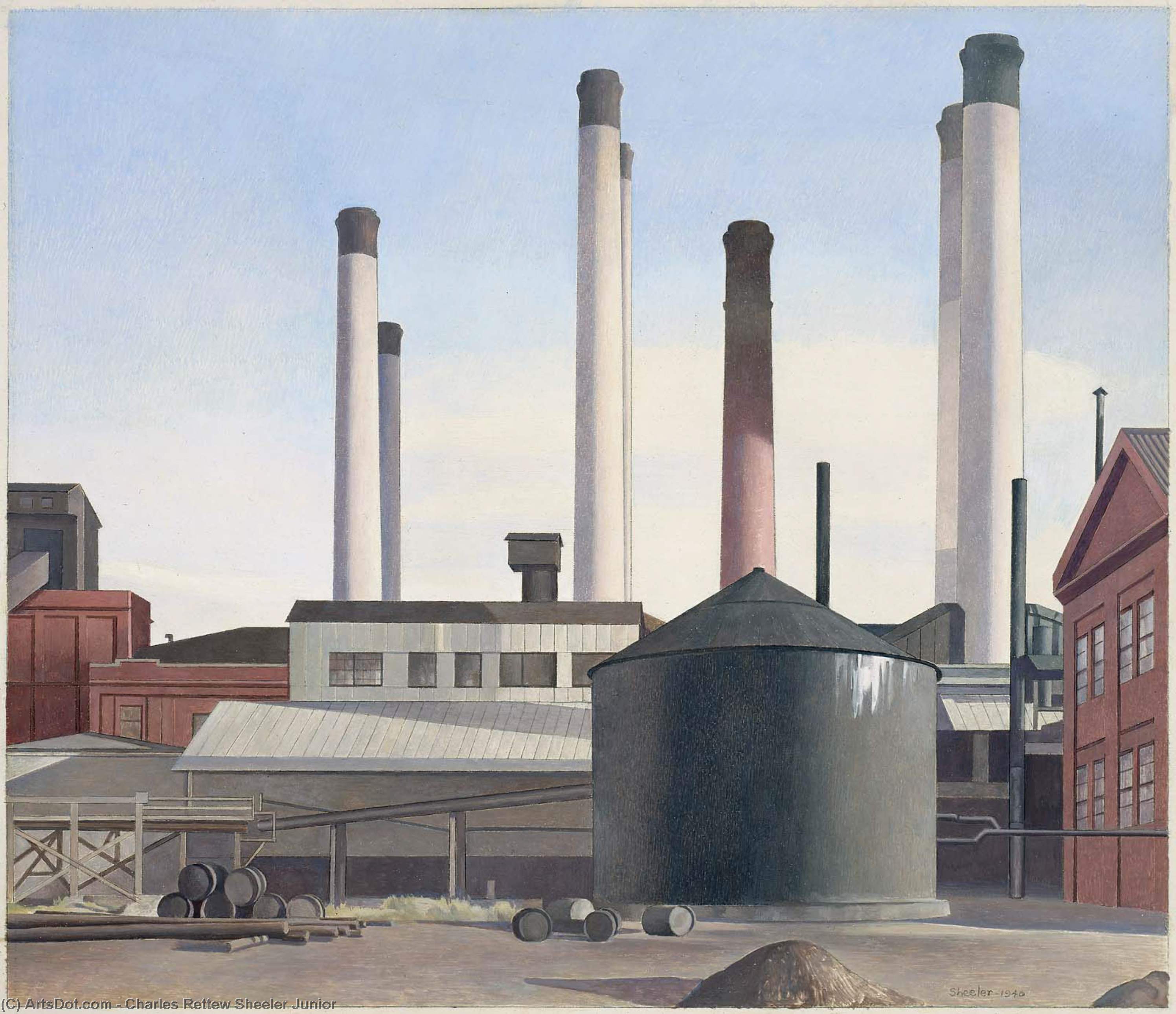 Wikioo.org - The Encyclopedia of Fine Arts - Painting, Artwork by Charles Rettew Sheeler Junior - Fugue