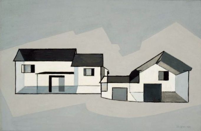 Wikioo.org - สารานุกรมวิจิตรศิลป์ - จิตรกรรม Charles Rettew Sheeler Junior - On the theme of farm buildings #2